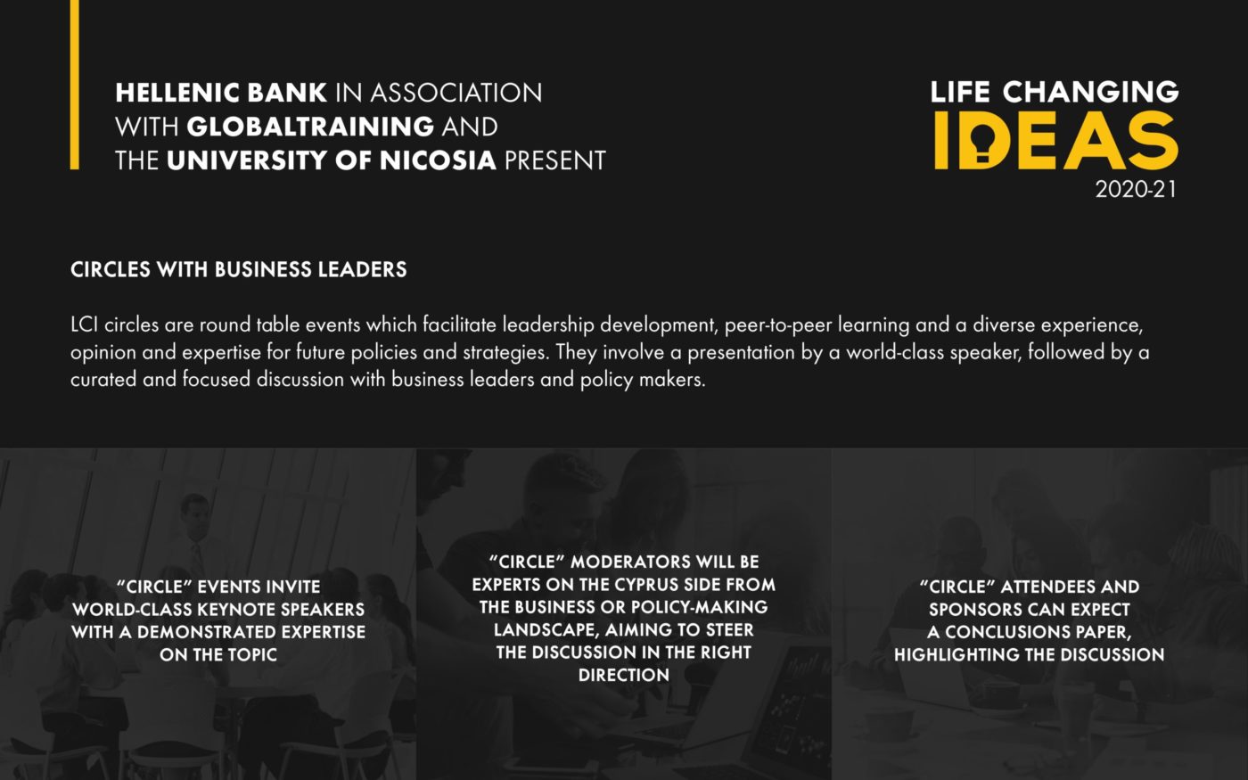 Life Changing Ideas Circles with Business Leaders