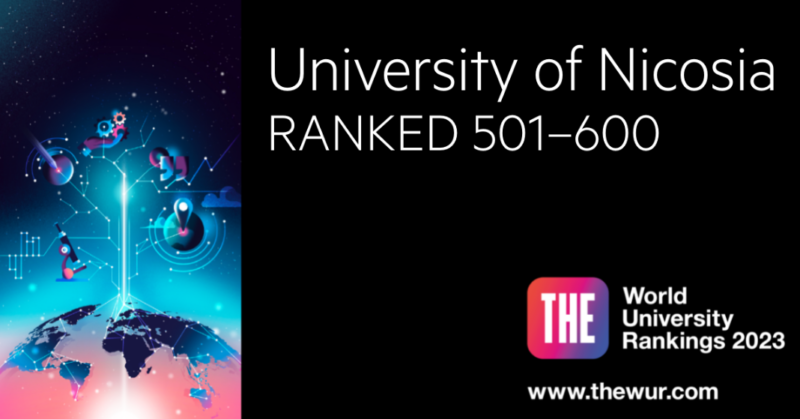 Unic Cy University of Nicosia Advances to Top 501-600 Universities in the World ...