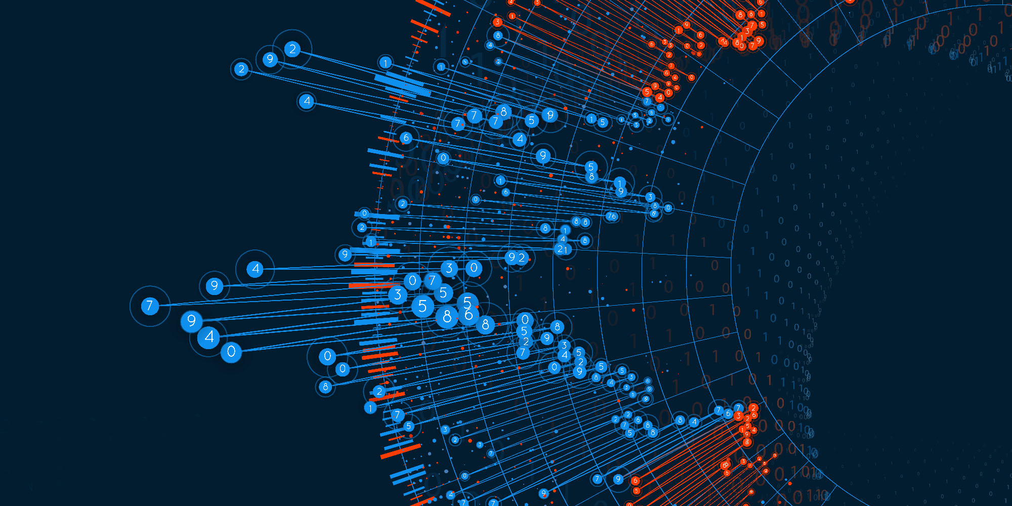 Big data circular visualization. Futuristic infographic. Information aesthetic design. Visual data complexity. Complex data threads graphic. Social network representation. Abstract graph
