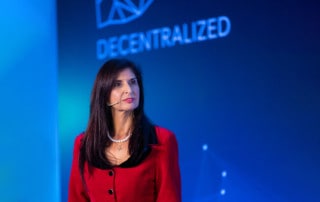 Prof. Soulla Louca Proudly Representing the Emerging Cyprus Blockchain Community