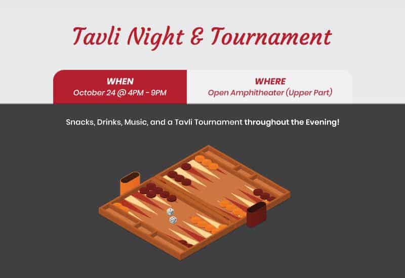 Tavli Night & Tournament | October 2018